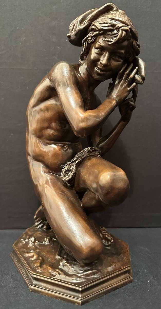 Bronze le pêcheur napolitain par Jean-Baptiste Carpeaux